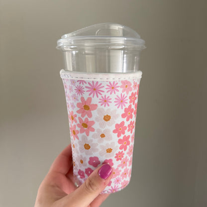 Pink Blooms Drink Sleeve