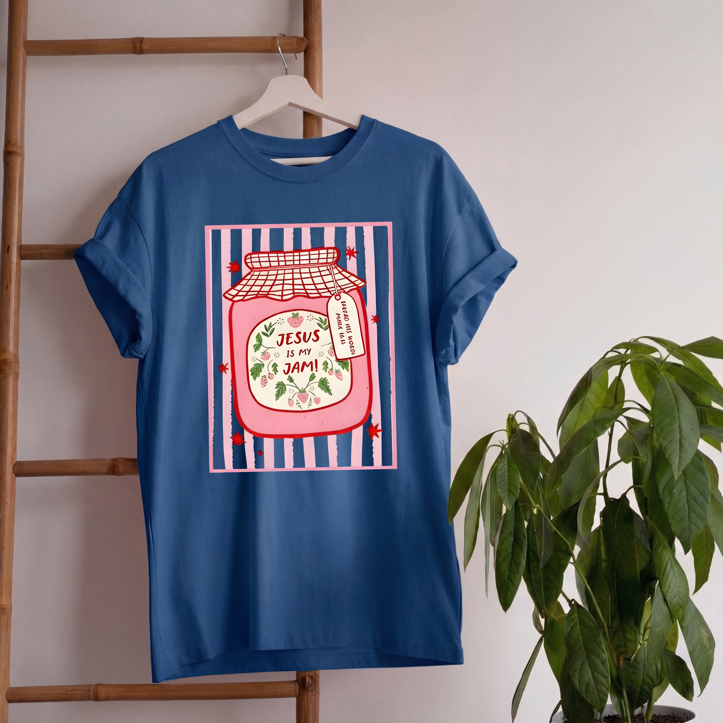Jesus Is My Jam T-shirt | China Blue