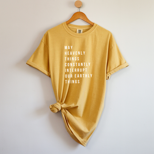 Heavenly Things T-Shirt - Mustard