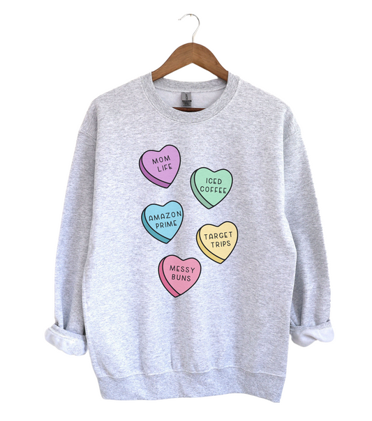 Candy Hearts Sweatshirt