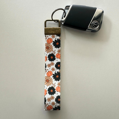 Fall Key Fob Wristlet | Antique Brass Hardware | Stylish & Functional