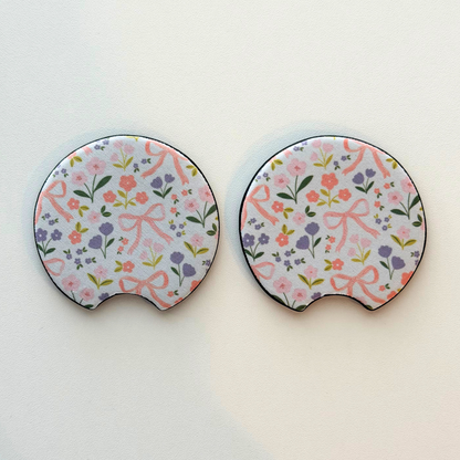 Spring Neoprene Car Coasters | Set of 2 | Stylish Protection for Your Cup Holders