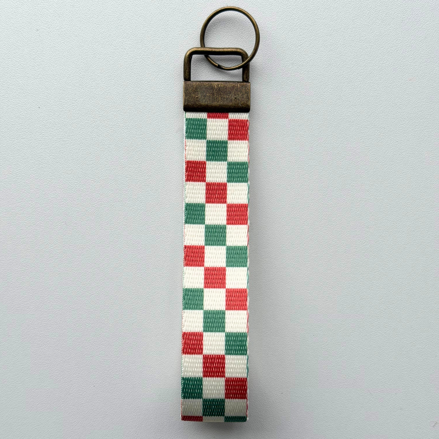 Winter Key Fob Wristlet | Antique Brass Hardware | Stylish & Functional