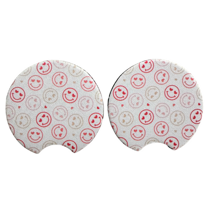 Valentines Car Coasters, Set of 2