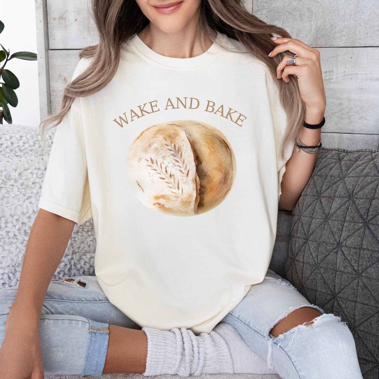 Wake & Bake Sourdough T-Shirt - Ivory