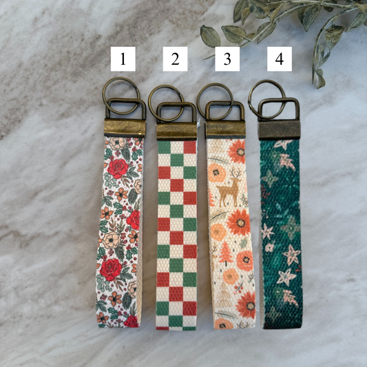 Holiday Key Fob Wristlet